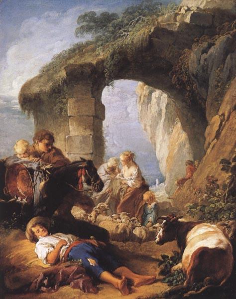 Francois Boucher The Rural Life oil painting image
